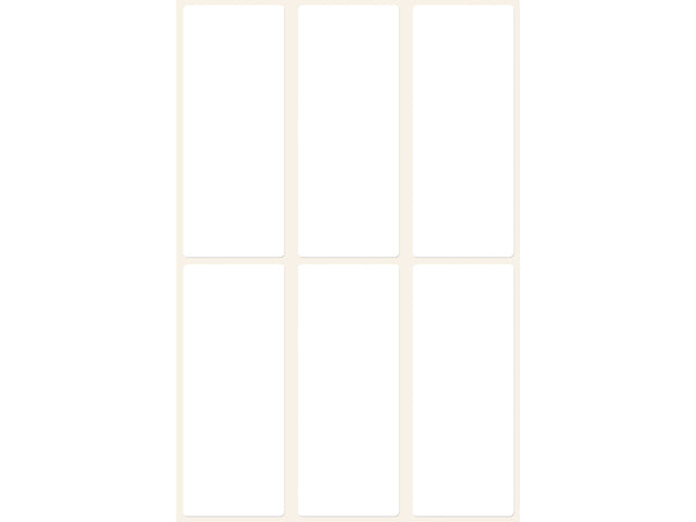Etiket Zweckform 77x31mm met blister 28 vel a 8 etiketjes