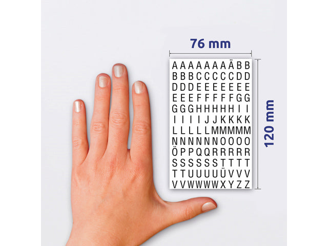 letteretiket Z-design Home pakket a 2 vel zwart op wit