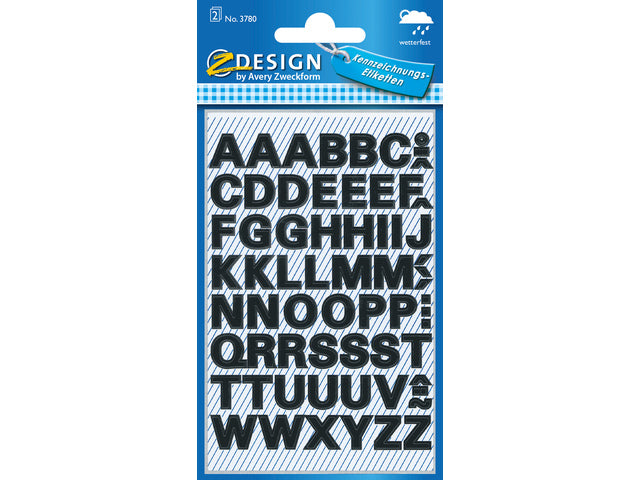 letteretiket Z-design Home pakje a 2 vel watervast zwart