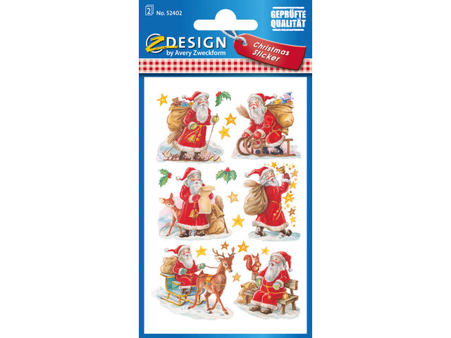 etiket Z-design Kerstpakket a 2 vel kerstman