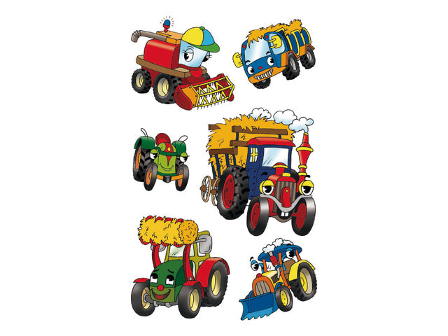 papieretiket Z-design Kinderverpakking een 3 vel tractor