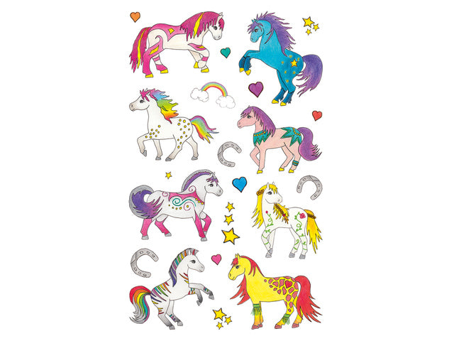 Papieretiket Z-design Kinderverpakking a 1 vel pony