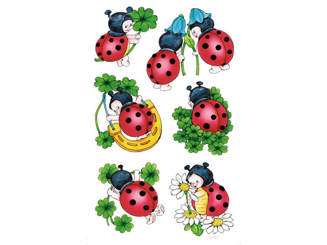 papieretiket Z-design Creative pakje a 2 vel lieveheersbeestjes