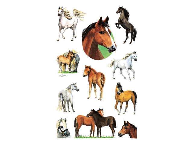 papieretiket Z-design Kinderpakket a 2 vel paarden