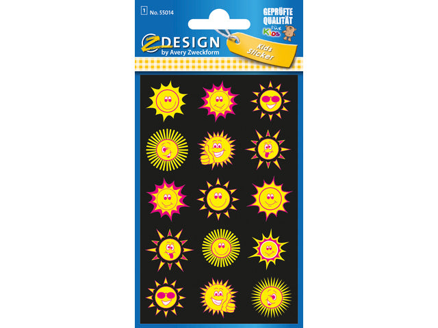Neon etiket Z-design Kids zonpakket a 1 vel