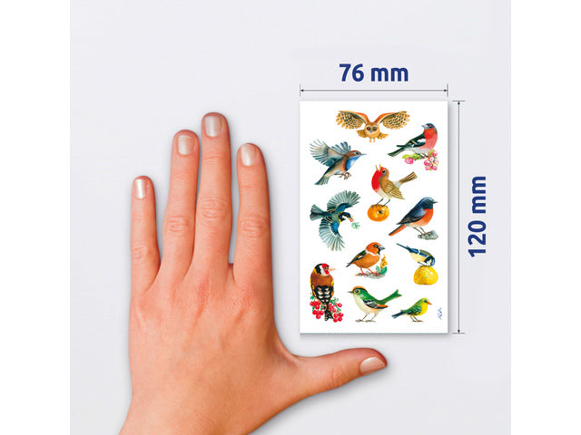 papieretiket Z-design Creative pakje a 3 vel vogels