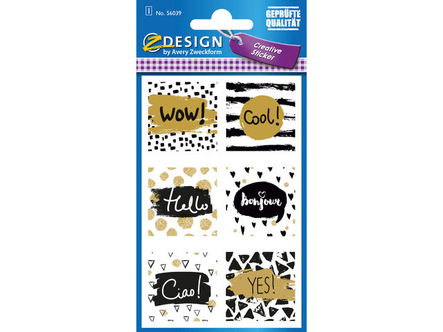 papieren etiketten Z-design Creative