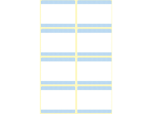 diepvriesetiket Z-design Home 36x28mm 40 etiketten wit/blauw