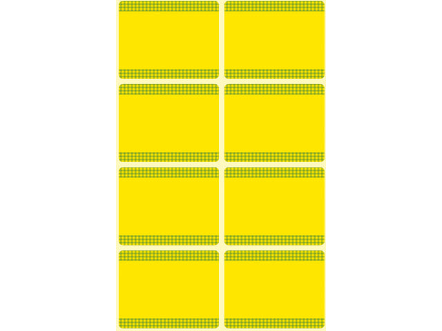 diepvriesetiket Z-design Home 36x28mm 40 etiketten geel
