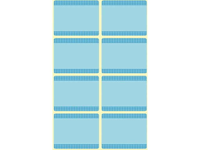 diepvriesetiket Z-design Home 36x28mm 40 etiketten blauw