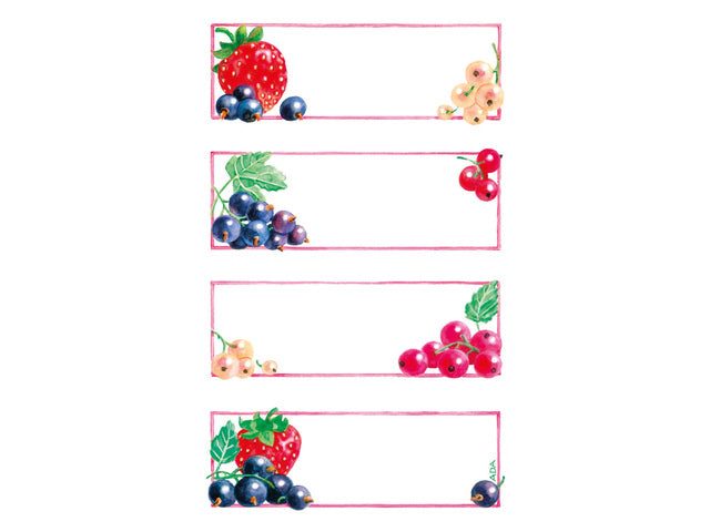 huishoudetiket Z-design Thuispakje a 3 vel fruit