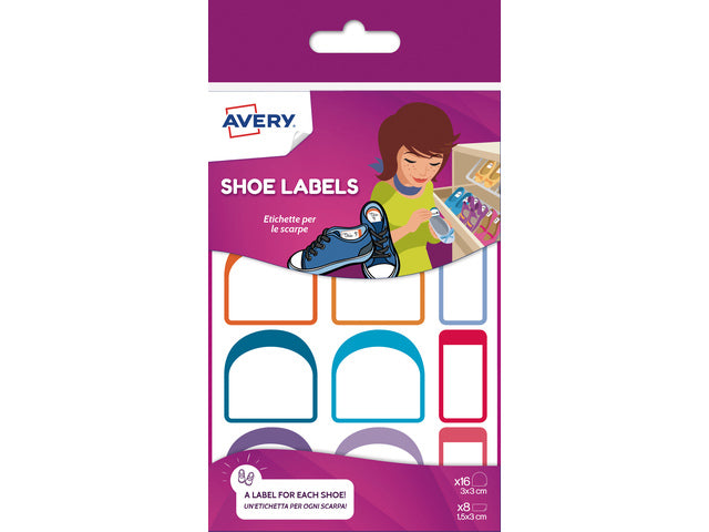 Etiketten für die Schönheit Avery, sortiert, 24 Etiketten