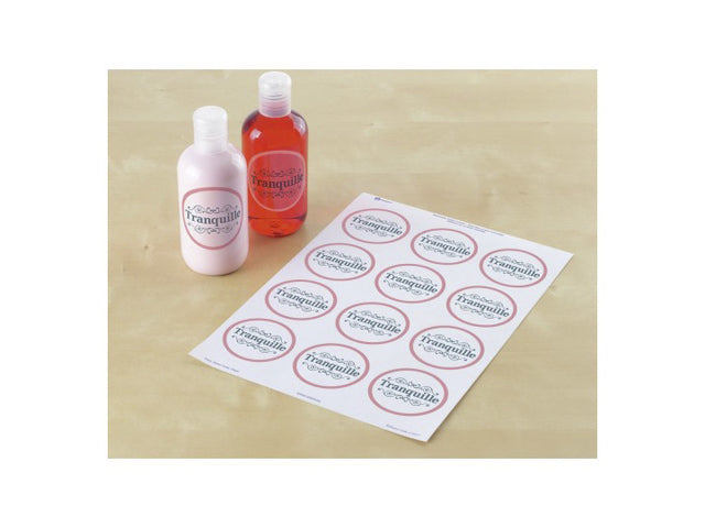 etiket Avery 40mm rond wit 10 vel 24 etiketten per vel