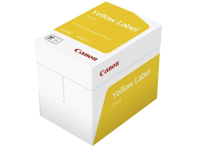 Kopieerpapier Canon Geel label Copy A3 80gr pak 500vel doos a 5 pak