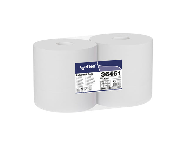 Industriepapier Celtex 2-laags wit 270 meter krimp a 2 rol