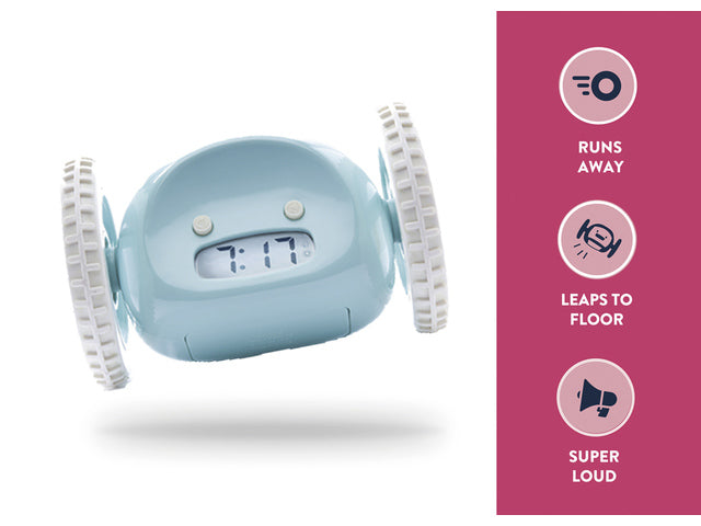 Wekker Clocky blauw
