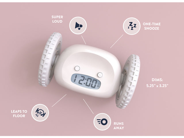 Wekker Clocky wit