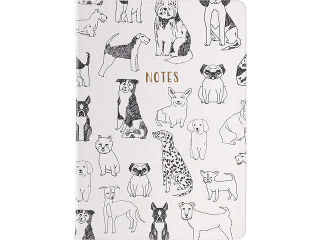 Notitieboek Èccolo Outlined Dogs lijn ca.15x20cm 80gr. 256 pagina.