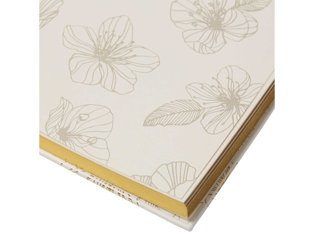 Notitieboek Èccolo Line Floral lijn ca.20x25cm 80gr. 256pag.