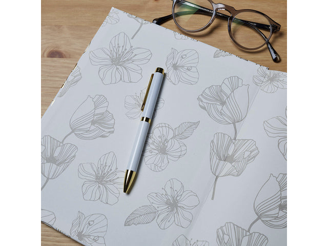 Notitieboek Èccolo Line Floral lijn ca.20x25cm 80gr. 256pag.