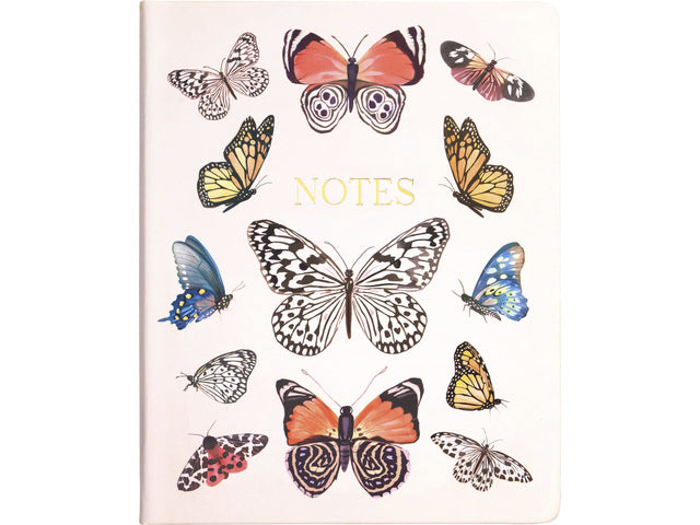 Notitieboek Èccolo Butterflies lijn ca.20x25cm 80gr. 256pag.