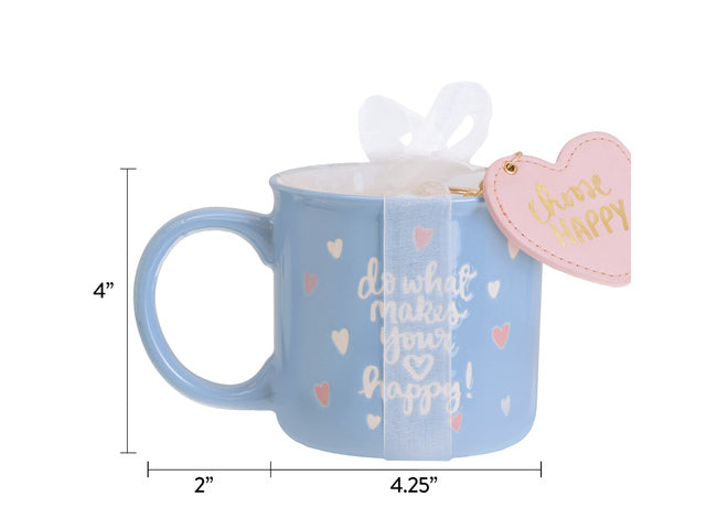 Giftset Èccolo DL mok 580ml en sleutelhanger Kies Happy