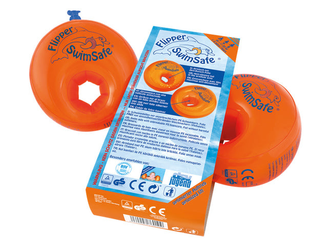 zwembandjes Flipper Swimsafe oranje 2 stuks