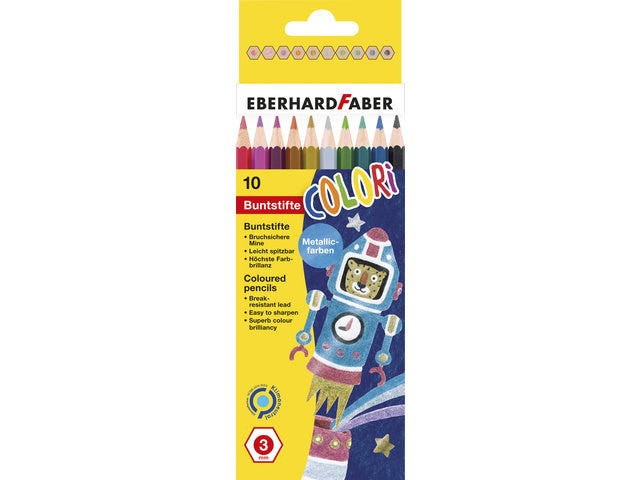 Kleurpotloden Eberhard Faber Colori Metallic 10 Stück