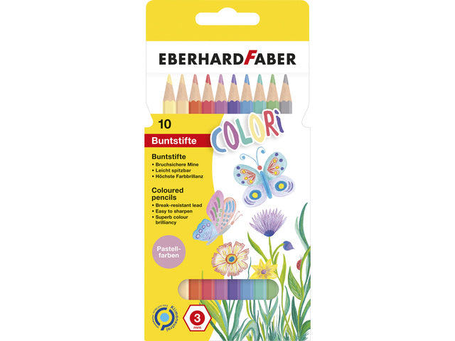 Kleurpotloden Eberhard Faber pastelkleur assorti 10st.