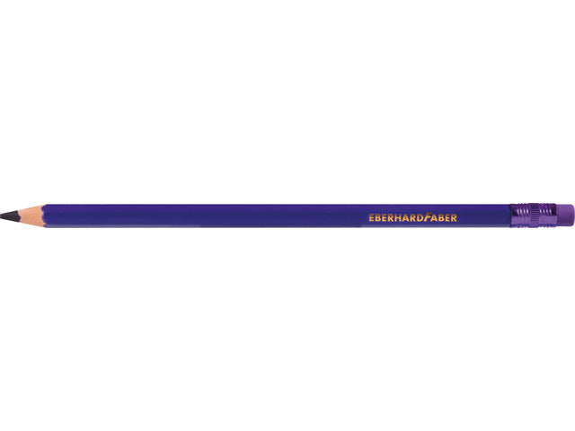 Kleurpotloden Eberhard Faber met gom etui a 12 st.