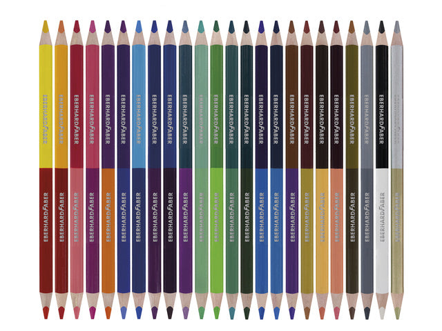 Farbe: Eberhard Faber, 2-farbiges Etui, 24 Stück, 48 Farben