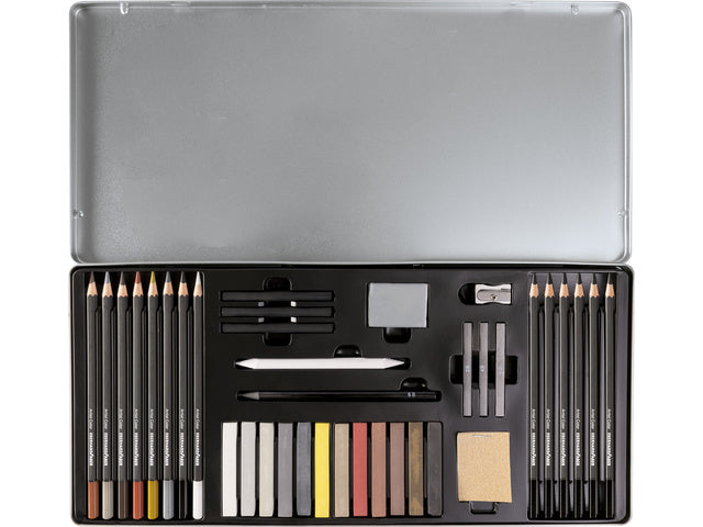 Tekenset Eberhard Faber Artist Color bliketui 37 stuks