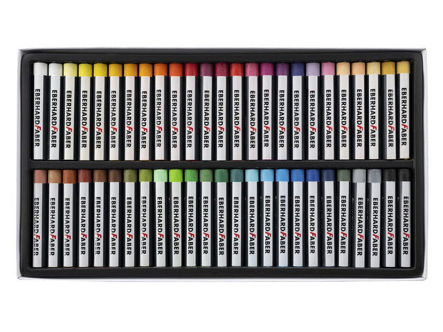 Oliepastelkrijt Eberhard Faber 9mm doos 50 stuks assorti