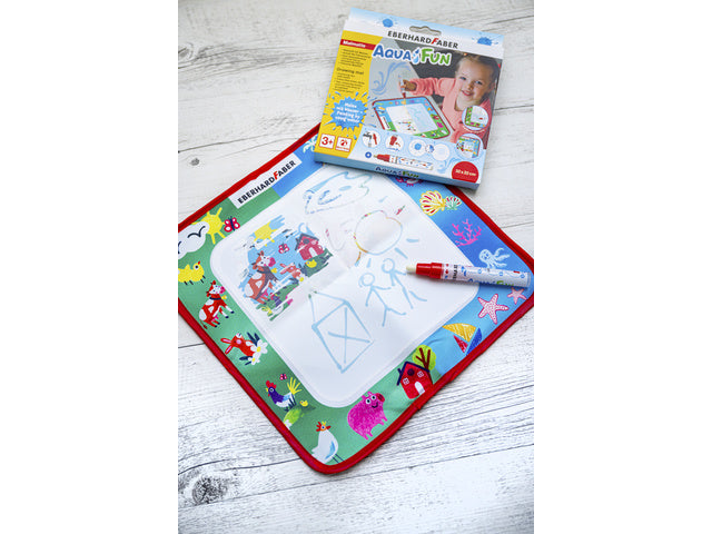 Tekenmat Eberhard Faber Aquafun 32x32cm incl. 1 waterstift