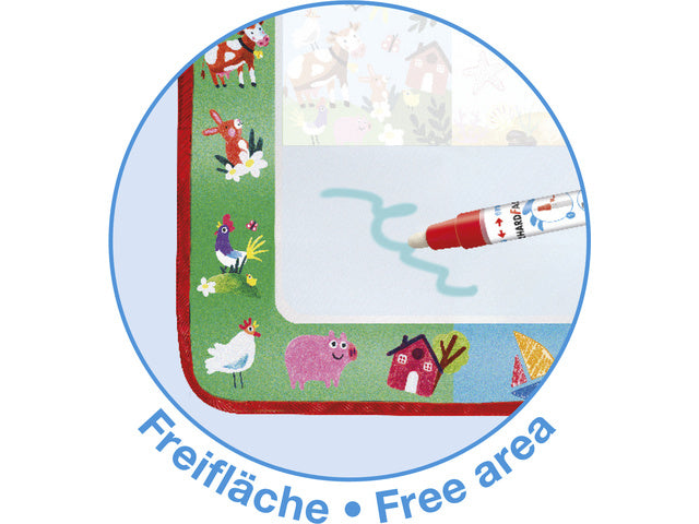 Tekenmat Eberhard Faber Aquafun 32x32cm incl. 1 waterstift