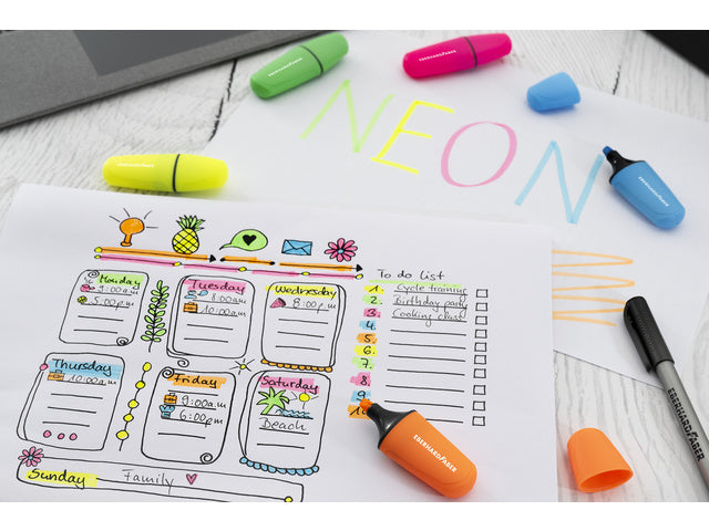 Textmarker Eberhard Faber Mini-Neon-Etui 6 Stück