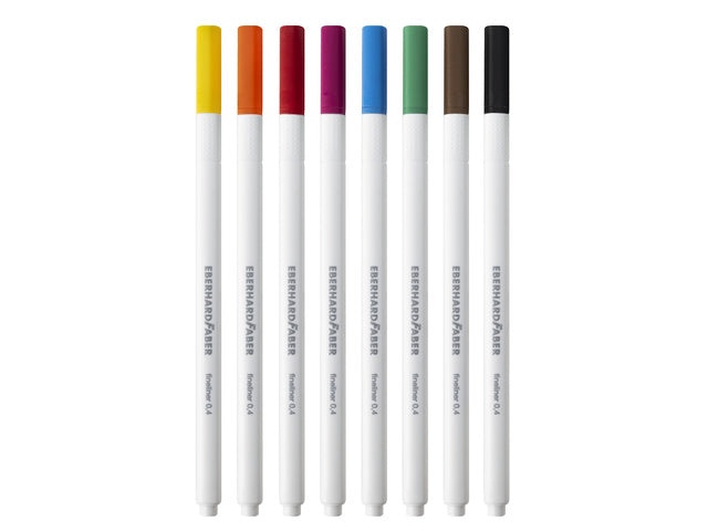 Fineliner Eberhard Faber kartonnen doos 8 stuks