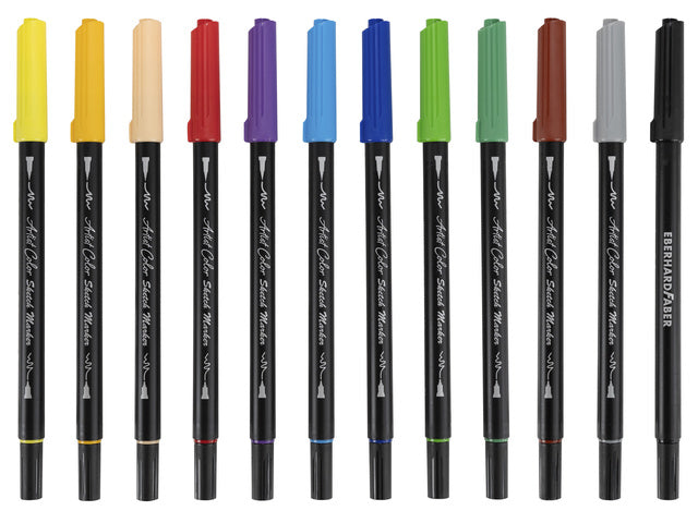 Schetsmarker Eberhard Faber 12 stuks assorti kleuren