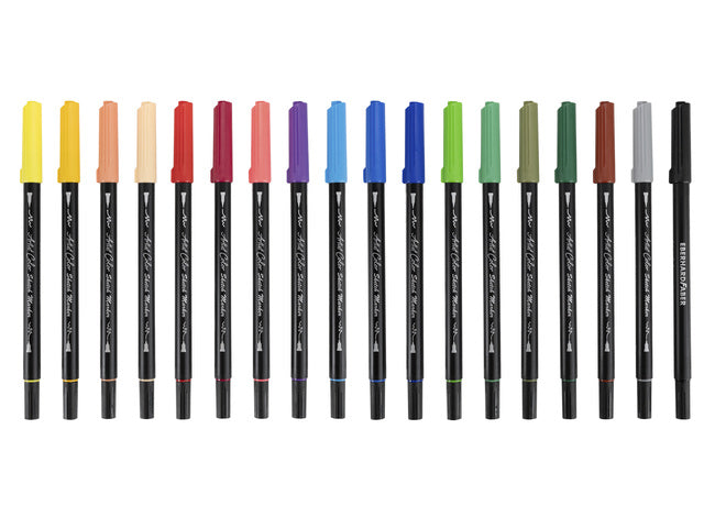 Schetsmarker Eberhard Faber 18 stuks assorti kleuren