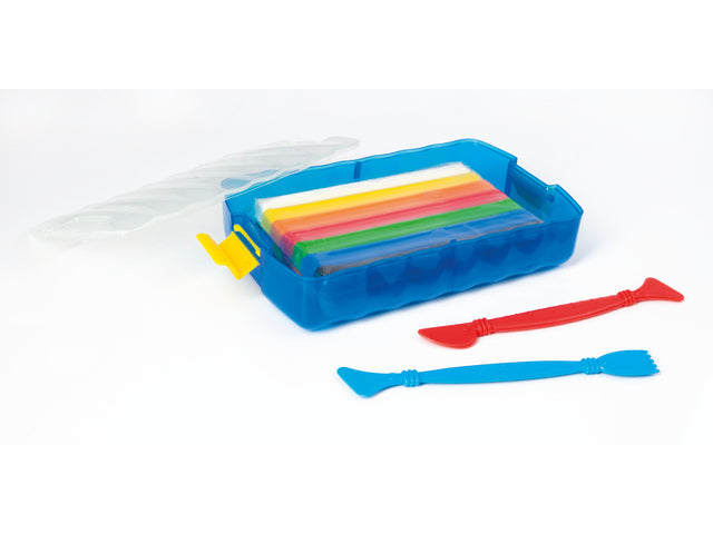 Boetseerklei Eberhard Faber 7x2 kleuren in bewaardoos