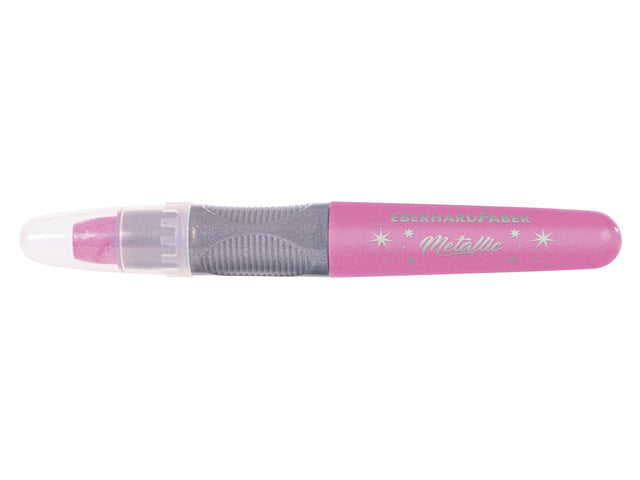 Haarkrijt Eberhard Faber metallic kleuren 3st. Kont. (roze,blauw,groen)