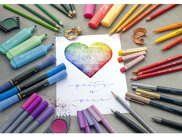 Kleurpotlood Faber-Castell Polychromos 3,8mm kerndikte etui à 12 stuks