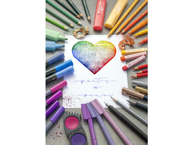 Kleurpotlood Faber-Castell Polychromos 3,8mm kerndikte etui à 12 stuks
