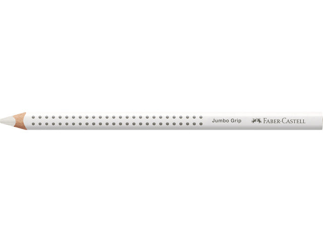Kleurpotlood Faber-Castell Jumbo GRIP 01 wit