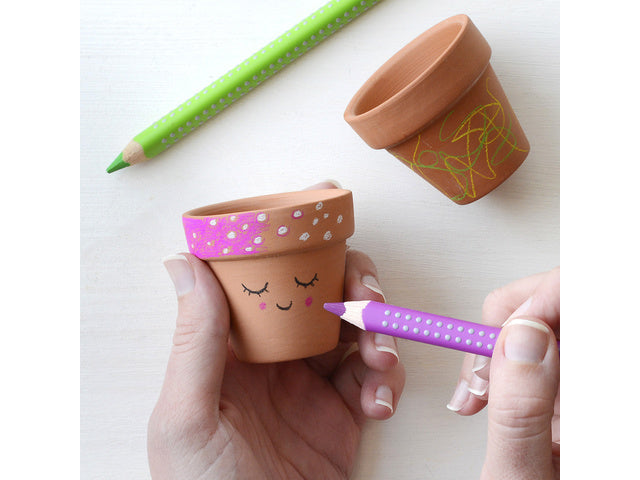 Kleurpotlood Faber-Castell Jumbo GRIP 04 lichtgeel