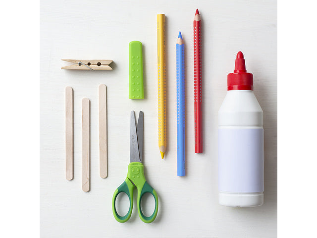 Kleurpotlood Faber-Castell Jumbo GRIP etui à 6 stuks