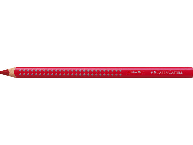 Kleurpotlood Faber-Castell Jumbo GRIP 26 permanente karmijn
