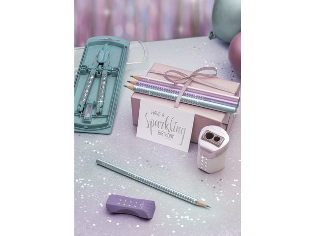 Potlood Faber-Castell Jumbo grip Sparkle ocean metallic