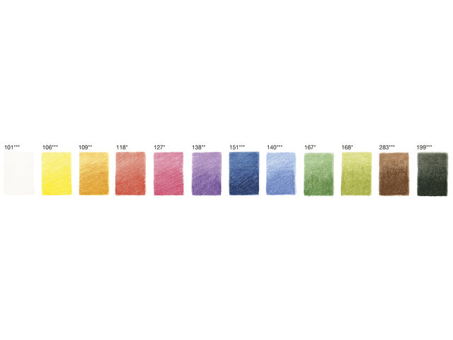 Pastelpotlood Faber-Castell Pitt metalen etui a 12 stuks