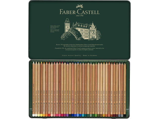 Pastelpotlood Faber-Castell Pitt metalen etui a 36 stuks